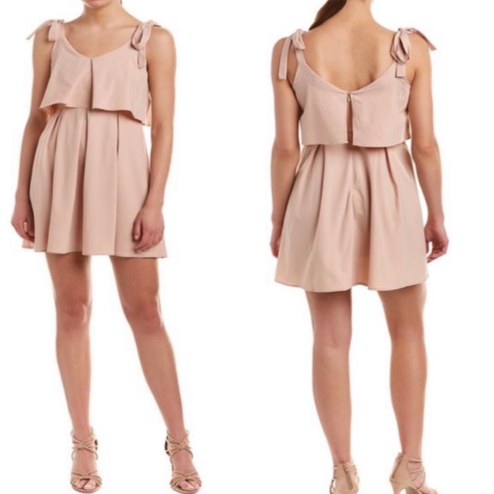 J.O.A. Ribbon Tie Flare Dress, Size XS